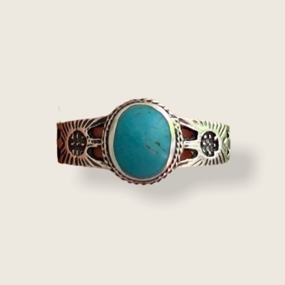 Silver Southwestern Turquoise Ring